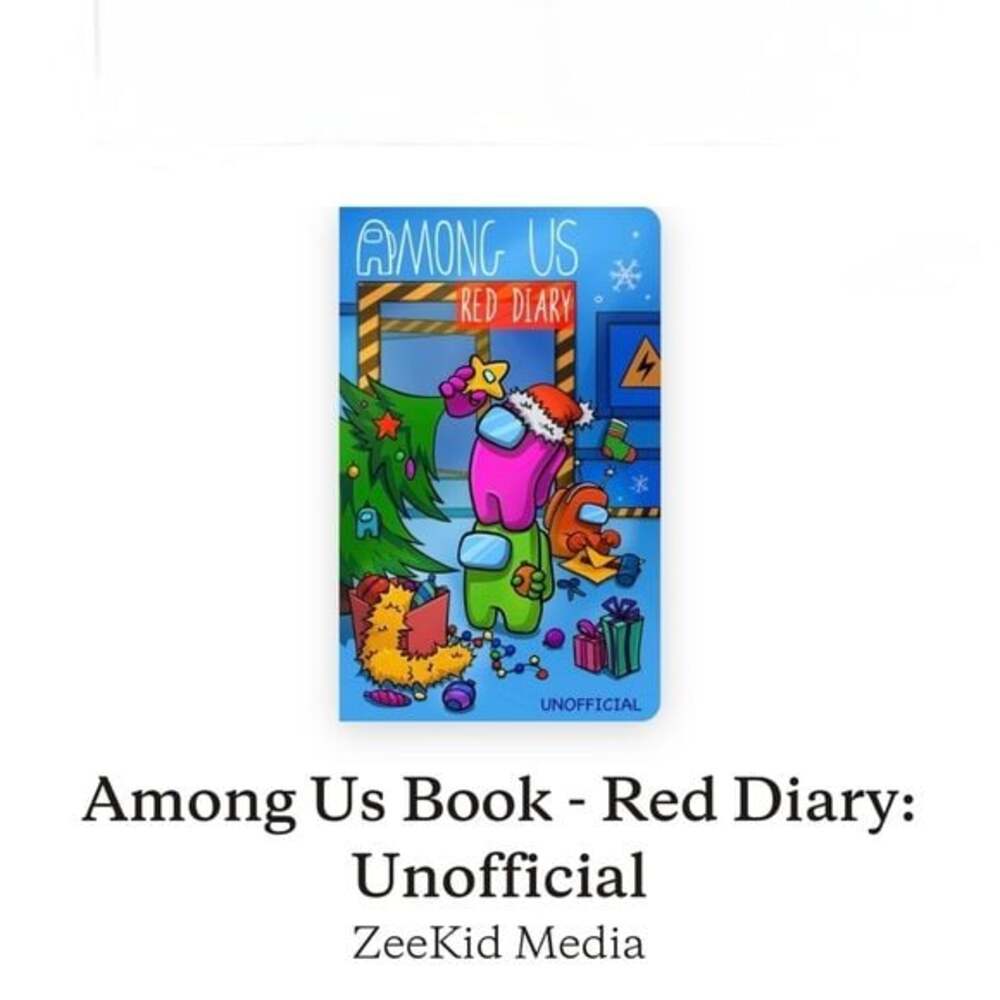 Among Us Red Diary Unofficial Paperback Book ZeeKid Media - N